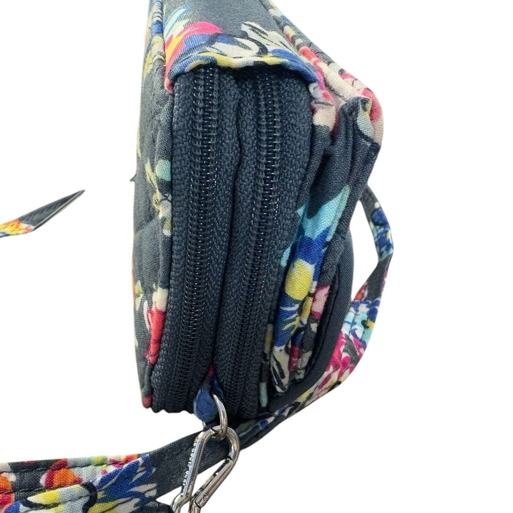 Vera Bradley Crossbody Purse Signature Deluxe All Together RFID Pretty Posies - Picture 5 of 11